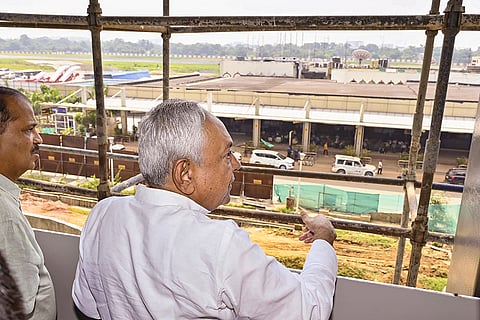 Nitish Kumar inspects airport expansion work
